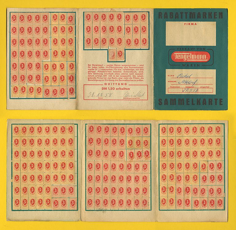 Das Rabattmarkenheft